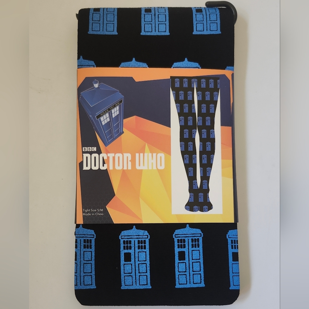 Doctor Who Police Box Tights Women's S/M